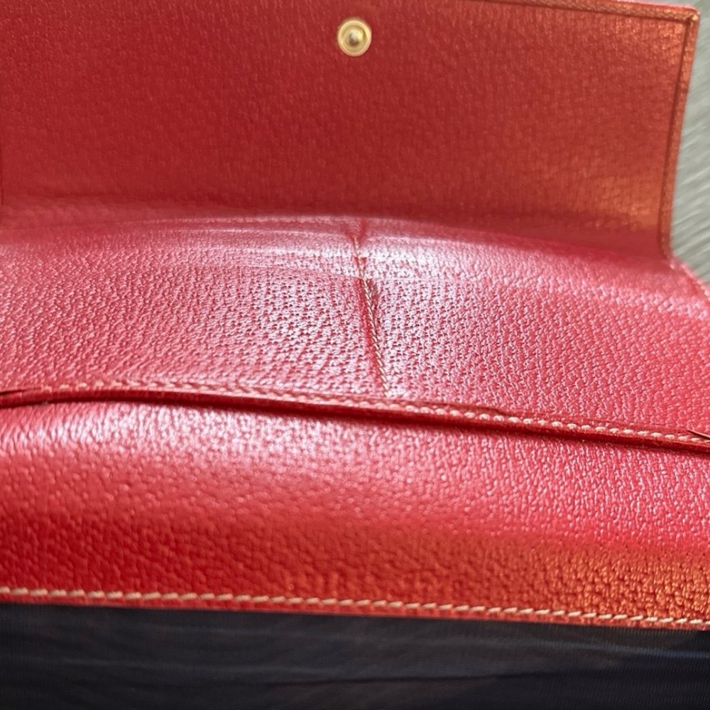 Vintage Gucci Long Wallet - Red/Navy blue - Picture 6 of 12